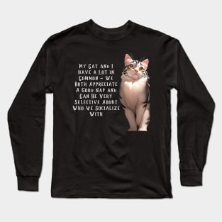 Commonality Cat T-Shirt Long Sleeve T-Shirt